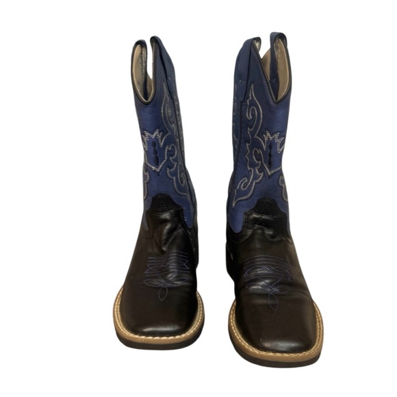 OLD WEST youth blue cowboy boots boys girls  size 12 - mint💥Worn once - Picture 9 of 15